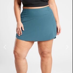 Athleta Run With It Skort Dark Teal Plus Size 3X